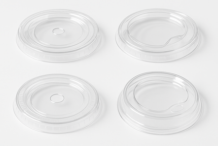 CPLA crystal clear cup lids