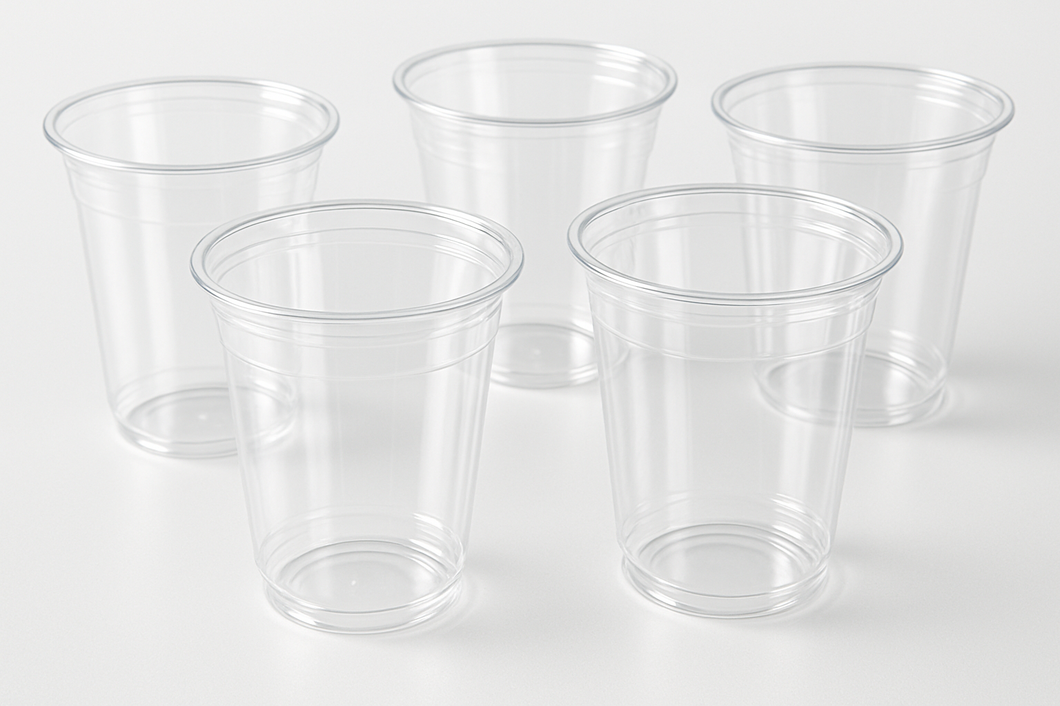 crystal clear disposable cups